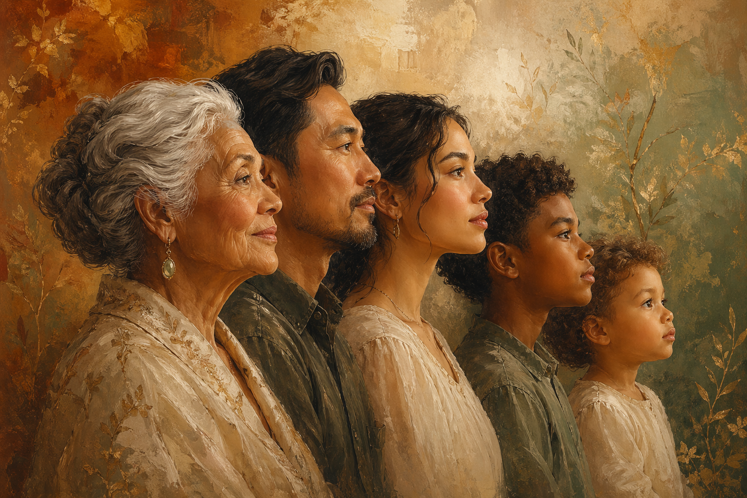 Multi-generational family portrait